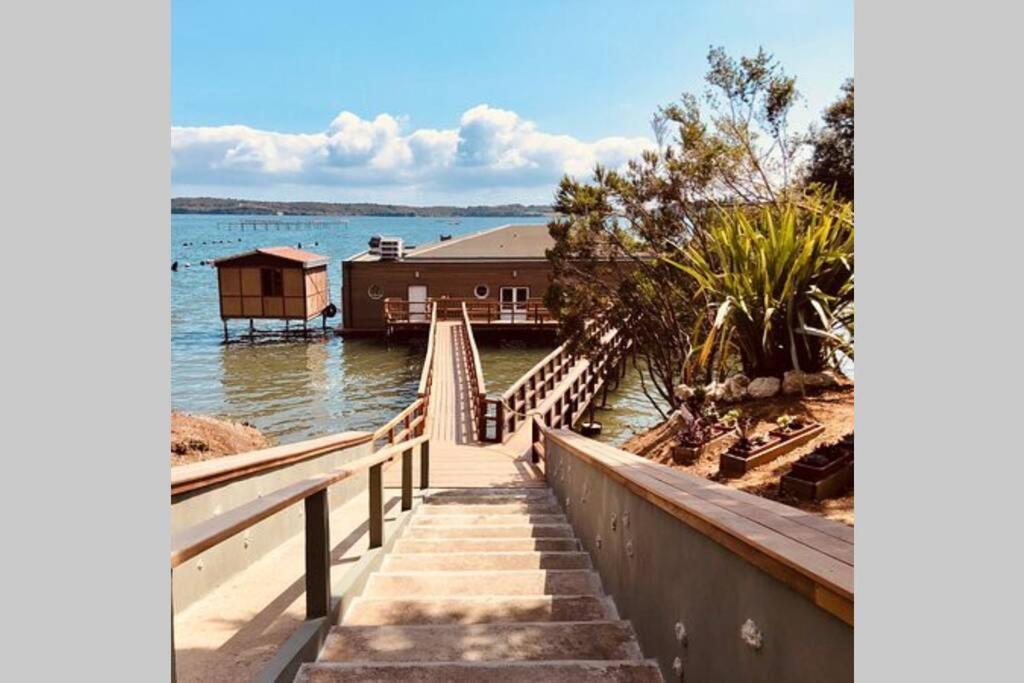 Marine De Bravone T2 Terrasse Front De Mer - Plage Pieds Dans L'Eau - Clim - Piscine - Wifi Linguizzetta 외부 사진